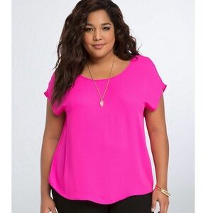 Torrid Bright Pink Blouse